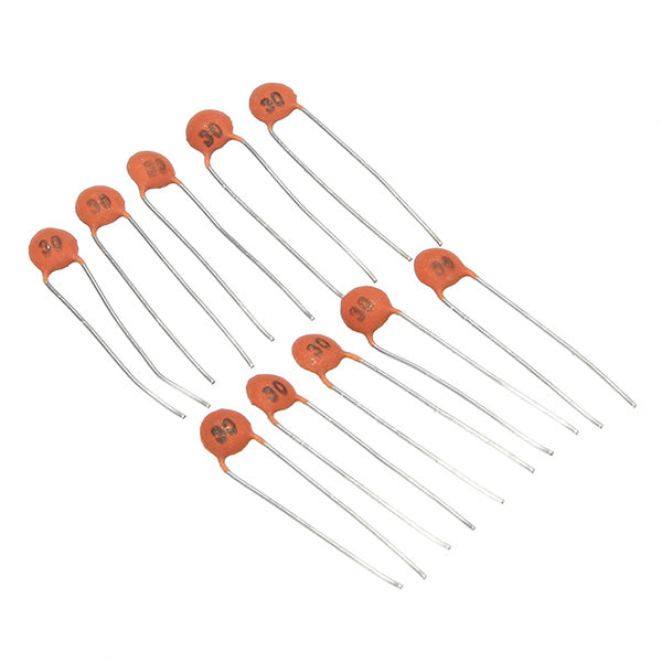 2pf-0.1UF 1500pcs 30 Values 50V Ceramic Capacitor Pack DIP Capacitor Pack 50pcs Each Value