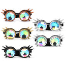 Unisex Sunglasses Rave Party Eyewear Punk Style Colorful Kaleidoscope Goggles