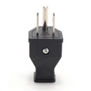 Loskii HA-16 US Wire Plug Residential Straight Blade Plug 15-Amp 125-volt Two Pole Three Wire