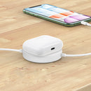 USAMS 3 In 1 Wireless Charger Phone Charger Earphone Charger Watch Charger with USB Cable for Qi-enable Smart Phones Apple AirPods Pro Apple Watch Series 1 2 3 4 5
