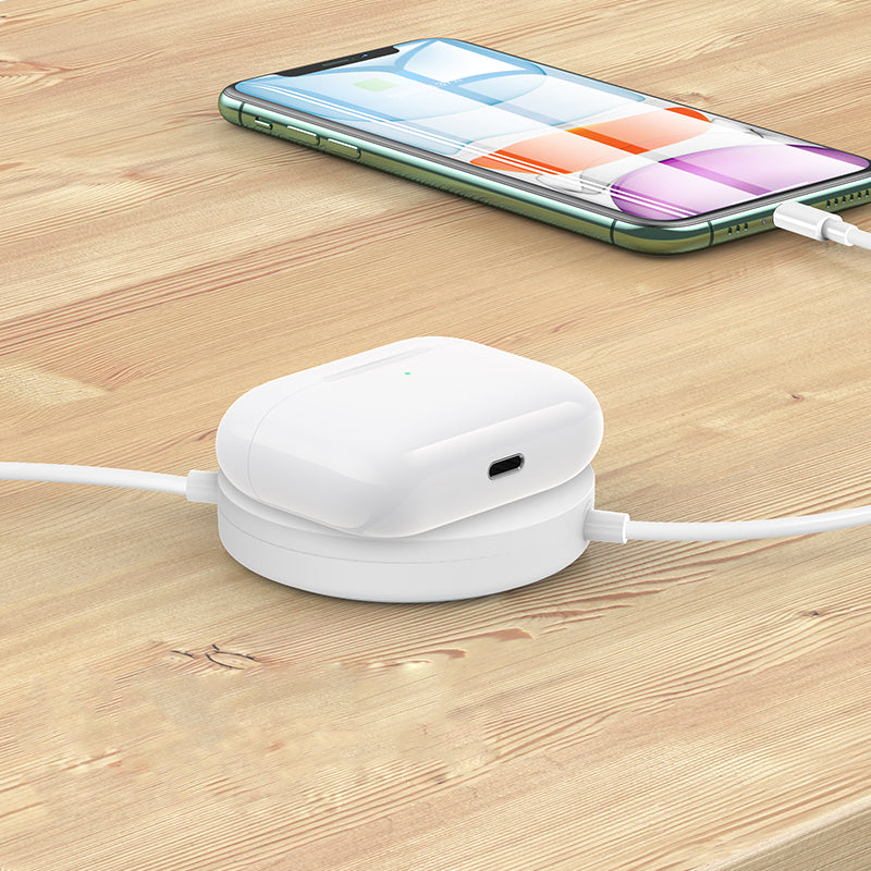 USAMS 3 In 1 Wireless Charger Phone Charger Earphone Charger Watch Charger with USB Cable for Qi-enable Smart Phones Apple AirPods Pro Apple Watch Series 1 2 3 4 5