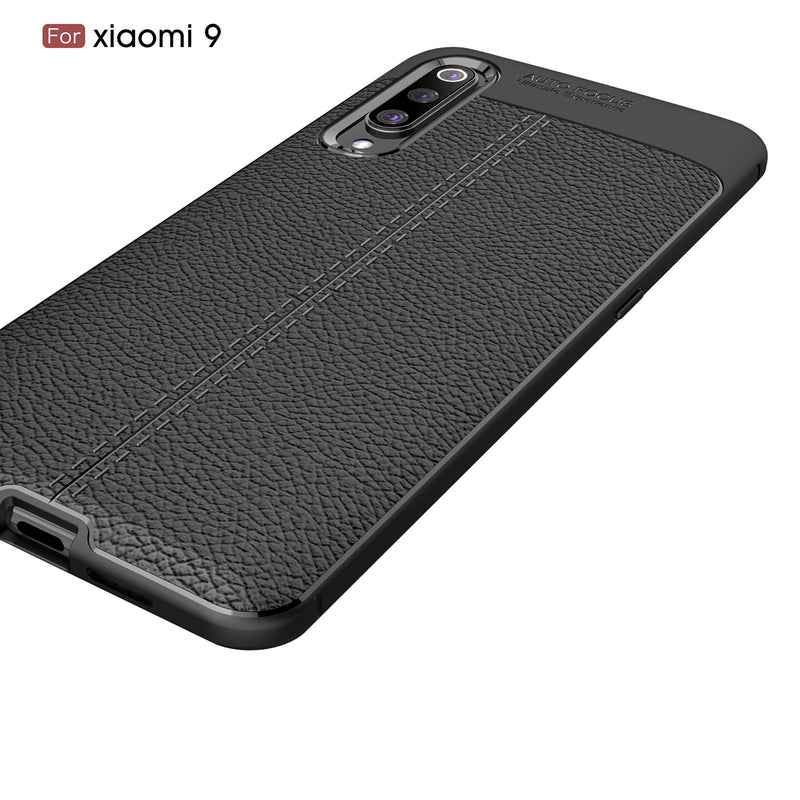 Bakeey Litchi Pattern Shockproof Soft TPU Back Cover Protective Case for Xiaomi Mi9 Mi 9 / Xiaomi Mi9 Mi 9 Transparent Edition