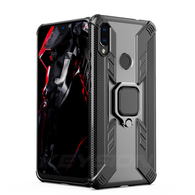 Bakeey Armor Shockproof Ring Holder Hard PC Protective Case For Xiaomi Redmi Note 7 / Redmi Note 7 PRO