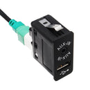 Audio AUX USB Switch Socket with AUX USB Cable for BMW E60 E90 X1 X3 X5 F12 F25
