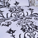 3 PCS Bedding Sets Black And White Printing Quilt Cover Pillowcase For Queen Size