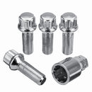 Steel Wheel Lock Bolts M14 1.5mm Locking Radius Security Lug Nut Set for VW