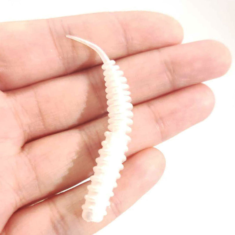 ZANLURE 10Pcs/Set 6cm 1.4g Silicone Soft Fishing Worm Baits Artificial Pesca Spiral Bass Fishing Lure
