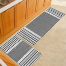 2pcs Kitchen Floor Carpet Non-Slip Area Rug Living Room Washable Door Mat Set