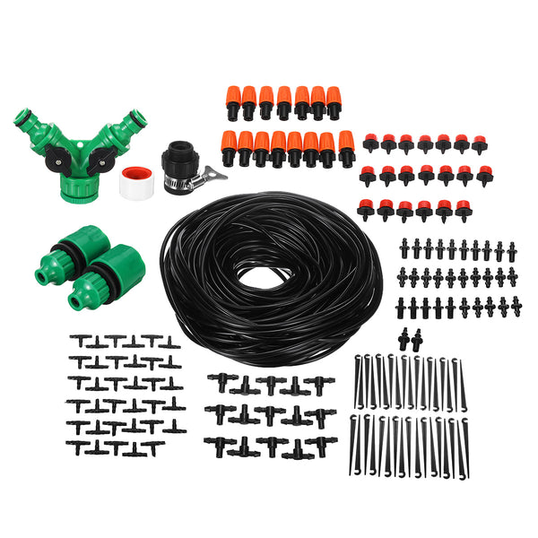 159Pcs 50 Meters DIY Plant Self Watering Micro Drip Irrigation System Garden Hose Set