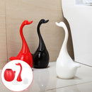 360 Round Toilet Brush Swan Creative Bathroom Cleaning Exquisite Long Handle