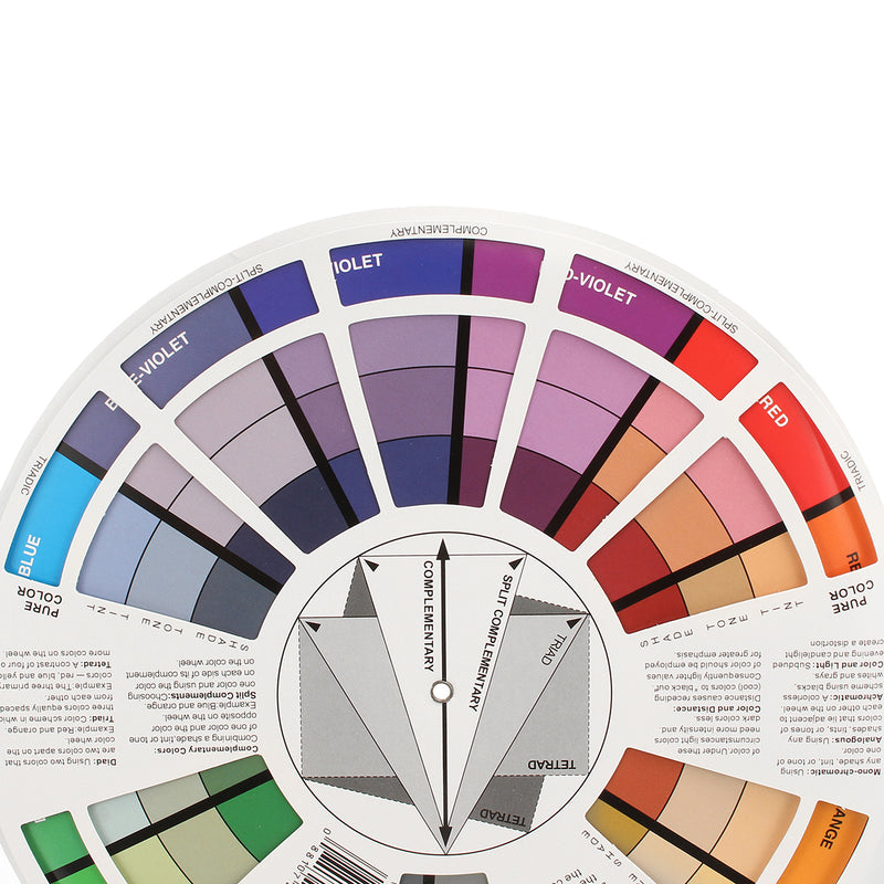 Artists Colour Wheel Mixing Colour Guide 105mm Pocket Artist Colour Wheel