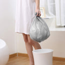 Quange Flat Mouth Trash Bag 3 Roll Thickened Leakproof Full Of Resilience Large Green Garbage Bags Disposable