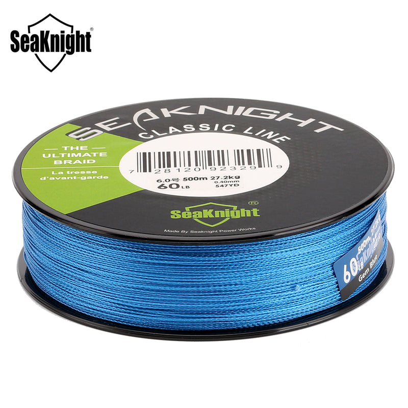 SeaKnight L-500M-CL New Classic 500M Fishing Line Super Strong PE Braided Multifilament Rope 6-80LB