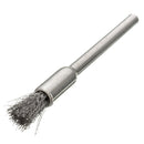 10pcs 3mm Shank Wire Brush Stainless Steel Head Removal Dust Burr Derusting Brush