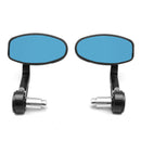 CNC Motorcycle Bar End Rearview Side Mirrors For 7/8inch 22mm Handlebar Moped Dirt Bike