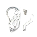 Stainless Steel EDC Multi-function Key Holder Screwdriver Wrench Carabiner For camping Outdoor Tools