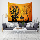 Loskii LWG5 Halloween Tapestry Pumpkin Print Wall Hanging Tapestry Art Home Decor Halloween Decorations