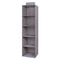 Minleaf Cotton Linen Hanging Closet Organizer Foldable Clothes Storage Bag