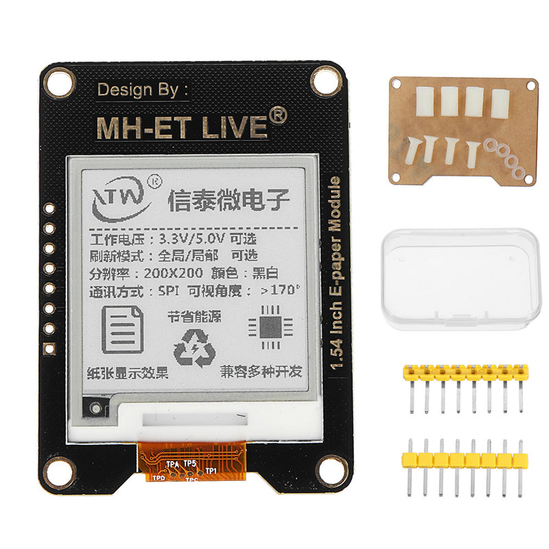 1.54 Inch E-ink Screen Module E-paper Electronic Paper Display Compatible For  R3 STM32