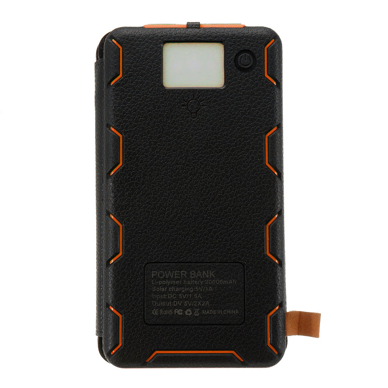 20000mAh Solar Panel Solar Charger 7W 5V/2A Foldable Solar Panel Charger Dual USB Portable Mobile Power Bank
