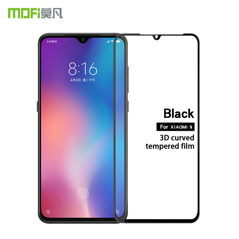 MOFI 3D Full Coverage 9 Hardness Anti-explosion HD Clear Tempered Glass Screen Protector for Xiaomi Mi 9 Mi9/ Xiaomi Mi 9 Transparent Edition