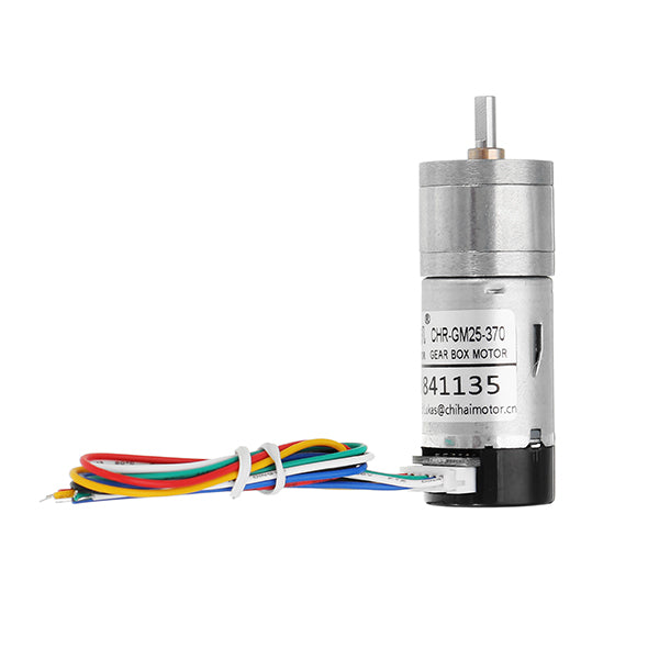 CHIHAI MOTOR DC12V 350rpm Encoder Motor DC Gear Motor with Cover
