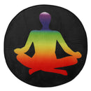 Round Style Decoration Mat Yoga Meditation Home Bedroom Carpet Floor Mat