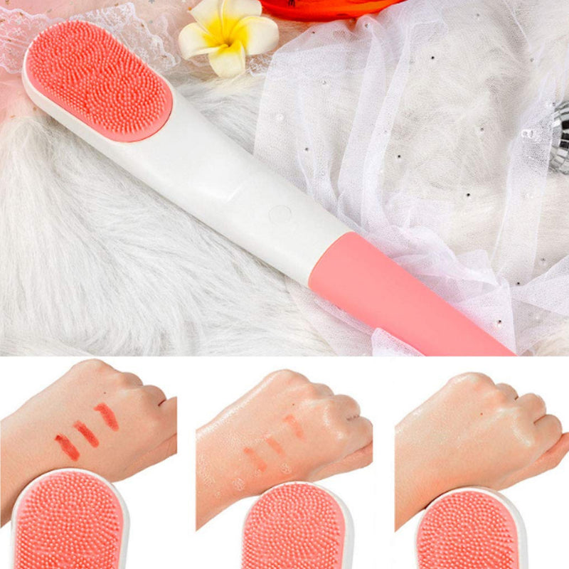 Electric Bath Brush Sound Wave Rechargeable Waterproof Long Handle Back Bath Artifact Brush Silicone Mud Soft Hair Cleaning Brush