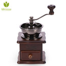 Manual Coffee Bean Grinder Retro Wooden Design Mill Maker Grinders Retro