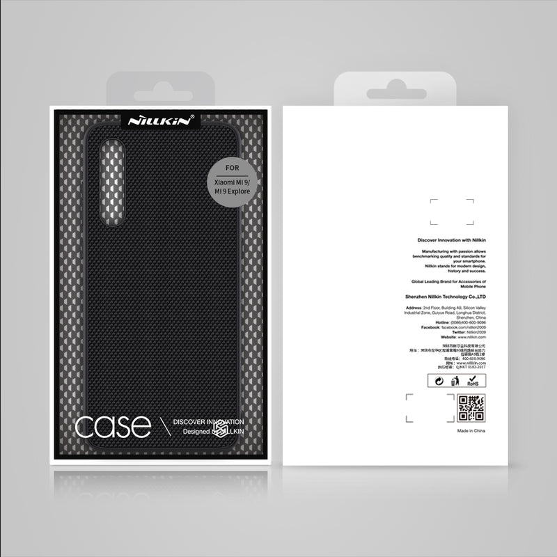 NILLKIN Textured Nylon Fiber Anti-Fingerprint Shockproof Protective Case For Xiaomi Mi 9 / Mi9 Transparent Edition