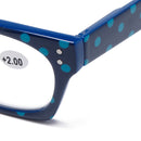 Womens Anti-fatigue Fashion Vintage Lightweoght Flexible Square Reading Glasses