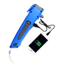 3 in 1 XANES U23 USB Rechargeable Hand Crank LED Flashlight & Safty Hammer & Power Bank