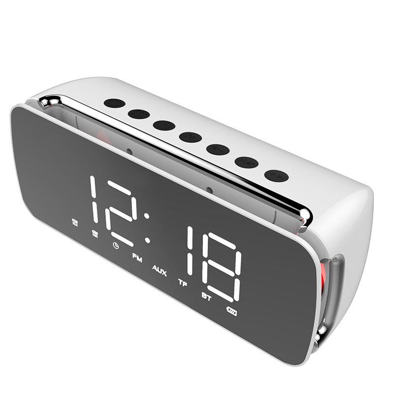 Dido LED LCD Screen Mirror Clock Hi-Fi Fuction bluetooth TF AUX Play FM Broadcast Radio Surround Sou