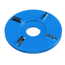 Four-tooth Plat Woodworking Carving Disc Tool Milling Cutter for 22mm Angle Grinder