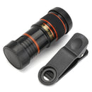 8X HD360 Camera Lens with Clip Zoom Telescope for Samsung S8 Xiaomi 6 iPhone 7