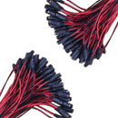 50Pcs 12V Female DC Power Socket Jack Plug Wire Connector Cable CCTV DC 5.5  x 2.1mm