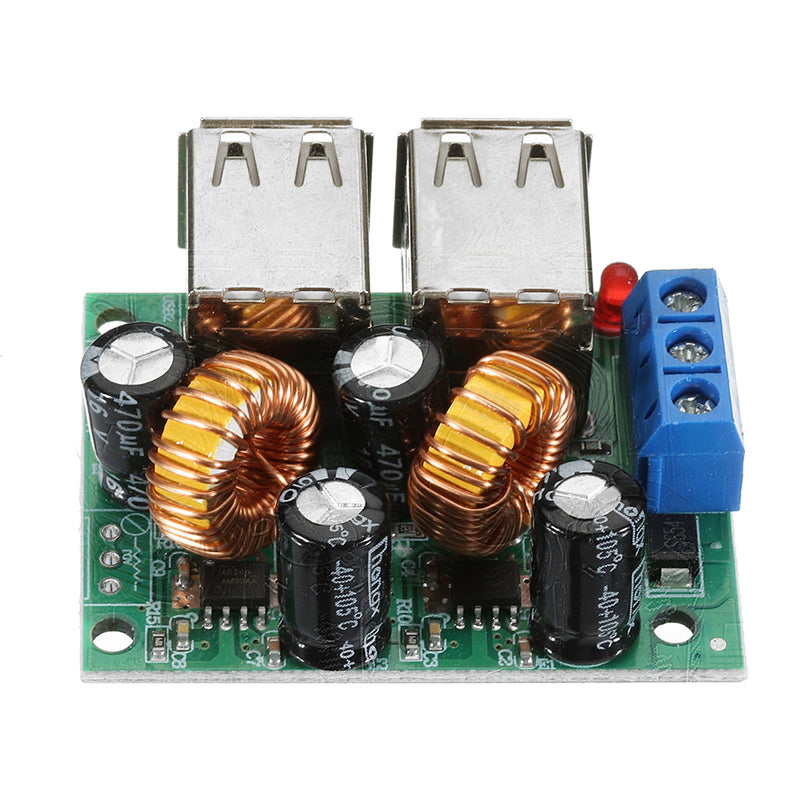 36/24/12/9V to 5V 3A Step Down Module 4USB Interface Car charging Solar Buck Power Supply