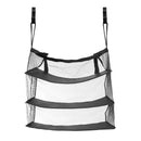 3 Layers Portable Travel Storage Baskets Bag Hook Hanging Nylon Mesh Bag Storage Organizer