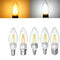 E27 E14 E12 B22 B15 4W 110V Silver Incandescent Candle Light Bulb Home Lighting Decoration