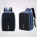 Men Boys Backpack Rucksack With USB Port Headphone Hole Travel Hiking School Bag