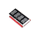 3pcs 4-bit Pozidriv 0.54 Inch 14-segment LED Digital Tube Module Red & Orange I2C Control 2-line Control LED Display Screen Module