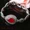 Vintage Cuff Gold Bracelet Colorful Resin Water Drop Crystal Bangle Ethnic Jewelry for Women
