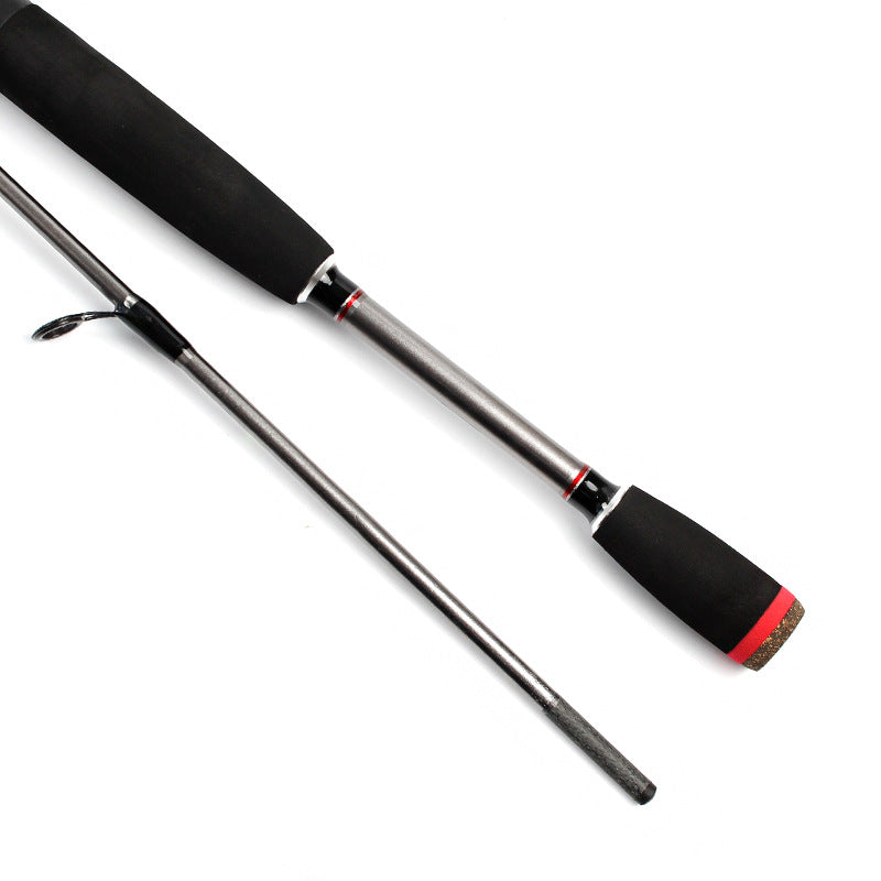 ZANLURE 1.8m 2.1M 2 Segments Fishing Rod Glass Steel Spinning Casting Fishing Pole