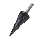 Drillpro HRC89 M35 Cobalt Step Drill Bit 4-22mm/5-21mm TiAlN Coated Step Drill 1/4 Inch Hex Shank