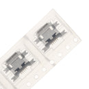 50pcs Micro Usb Microphone Female Socket 5P Gold Plated 1.27mm Sink Board 5 Pin 4 Feet Patch