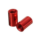 Suleve M3AR1 M3 Aluminum Alloy Standoff Studs 8-35mm Red Round PCB Board Spacers Standoffs 10pcs