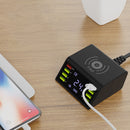 Bakeey 60W 8 Port USB Digital Display Intelligent Fast Charging EU US UK Plug Wireless Charger Adapter For Huawei P30 Mate 20Pro Xiaomi Mi8 Mi9 S10 s10+