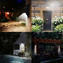 360 Rotating Solar Lighting PIR Motion Sensor Safety Outdoor Garden Wall Light