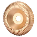 Drillpro 100mm Curve Extreme Shaping Disc Tungsten Carbide Wood Carving Disc Grinder Wheel Abrasive Disc Sanding Rotary Tool for 100 115 Angle Grinder