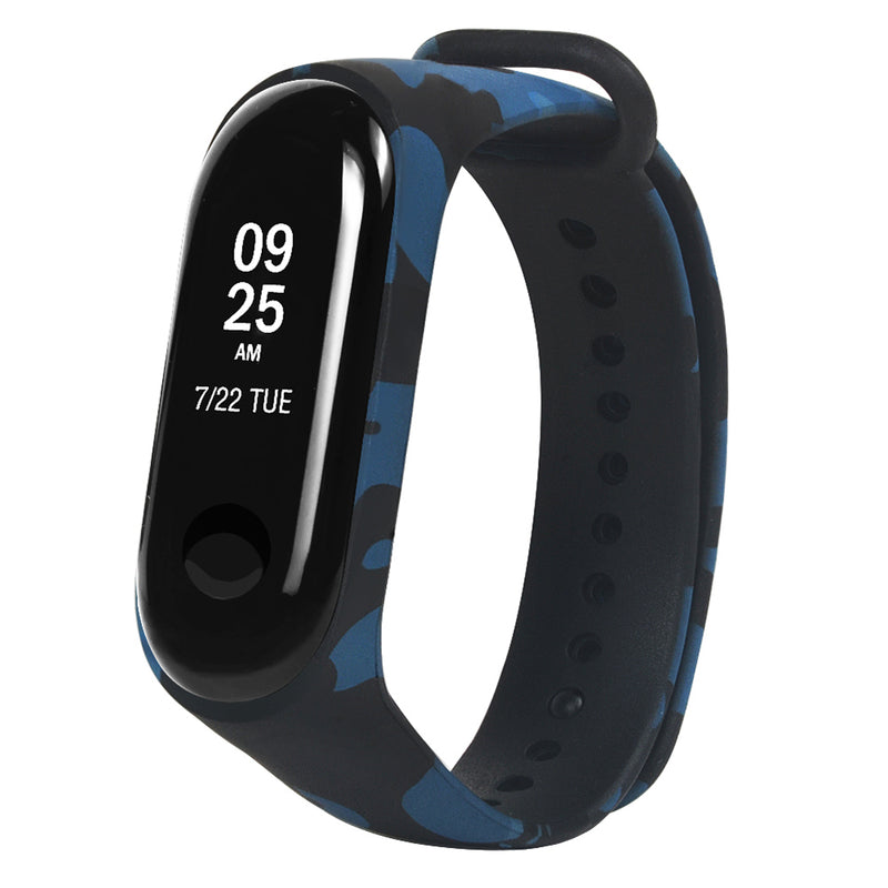 TPE Camouflage Pattern Watch Band Strap Replacement for Xiaomi Miband3